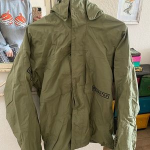 Burton snowboarding jacket army green